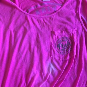 Oversize pink tank